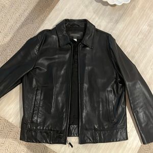 Black leather jacket by Banana Republic XL